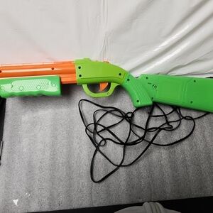 Vibrant Green and Orange Toy Blaster